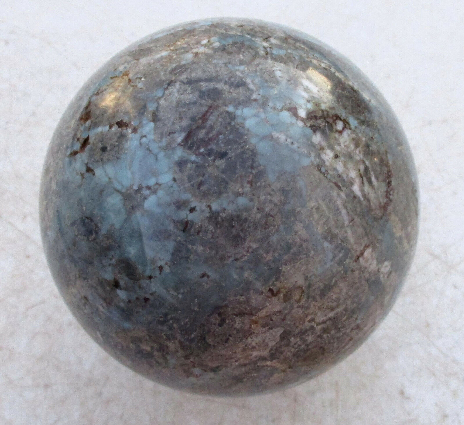Broken Arrow Variscite Large 79mm Sphere for Home Decor 4720