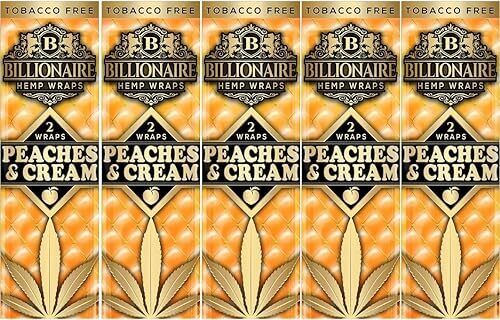 Billionaire H Wraps Peaches And Cream (5 Packs of 2)