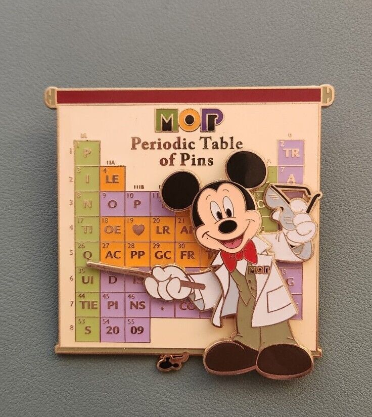 Disney The Museum of Pin-tiquities LE 300 Periodic Table Jumbo Pin EPCOT