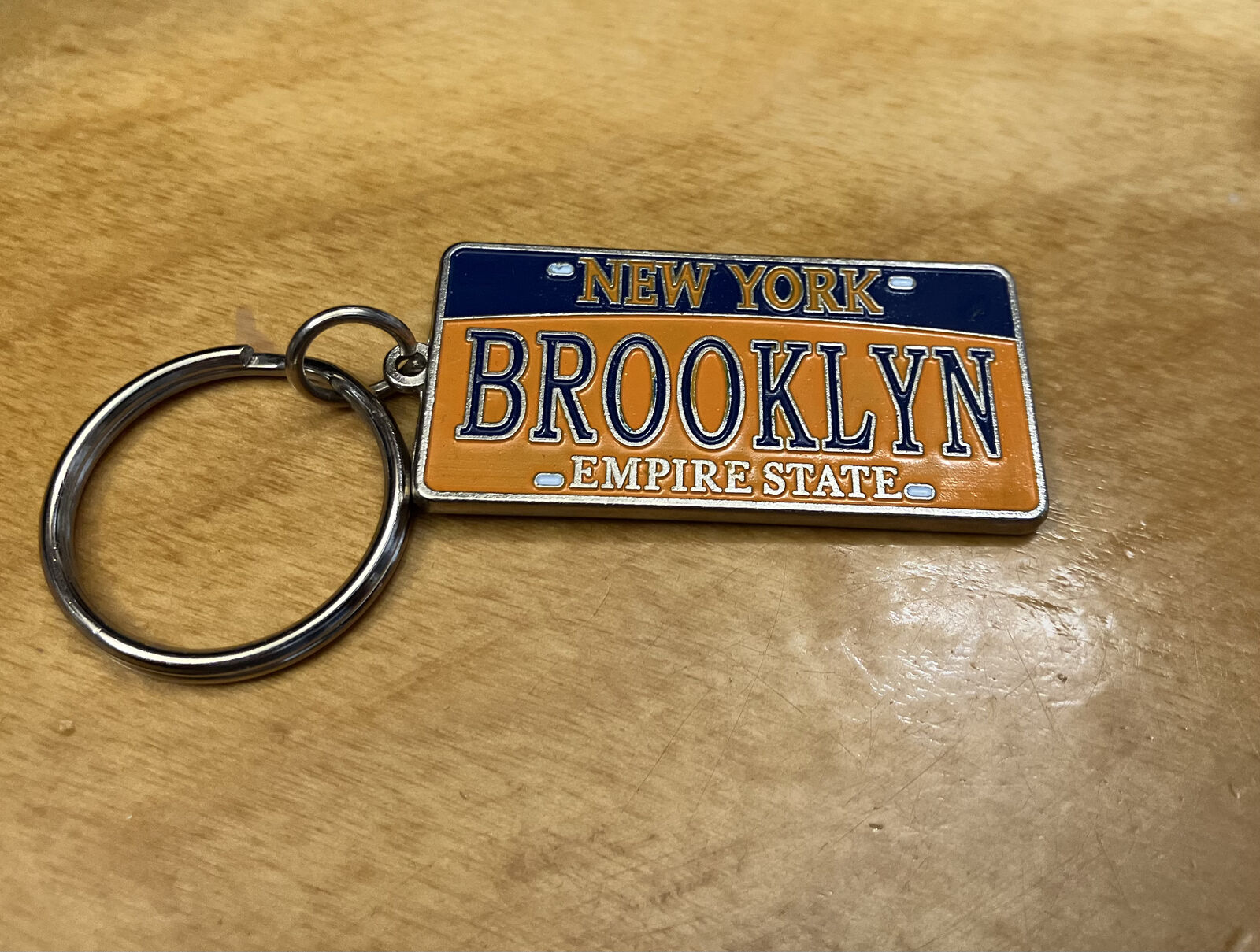 Brooklyn New York Empire State  License Plate Keychain
