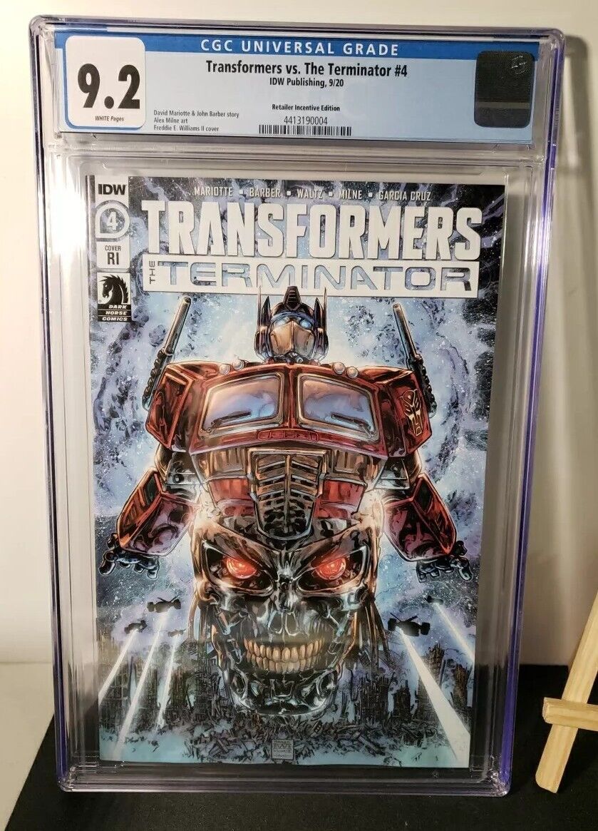 Transformers vs. the Terminator #4 Retailer Incentive Cover VARIANT Graded comic