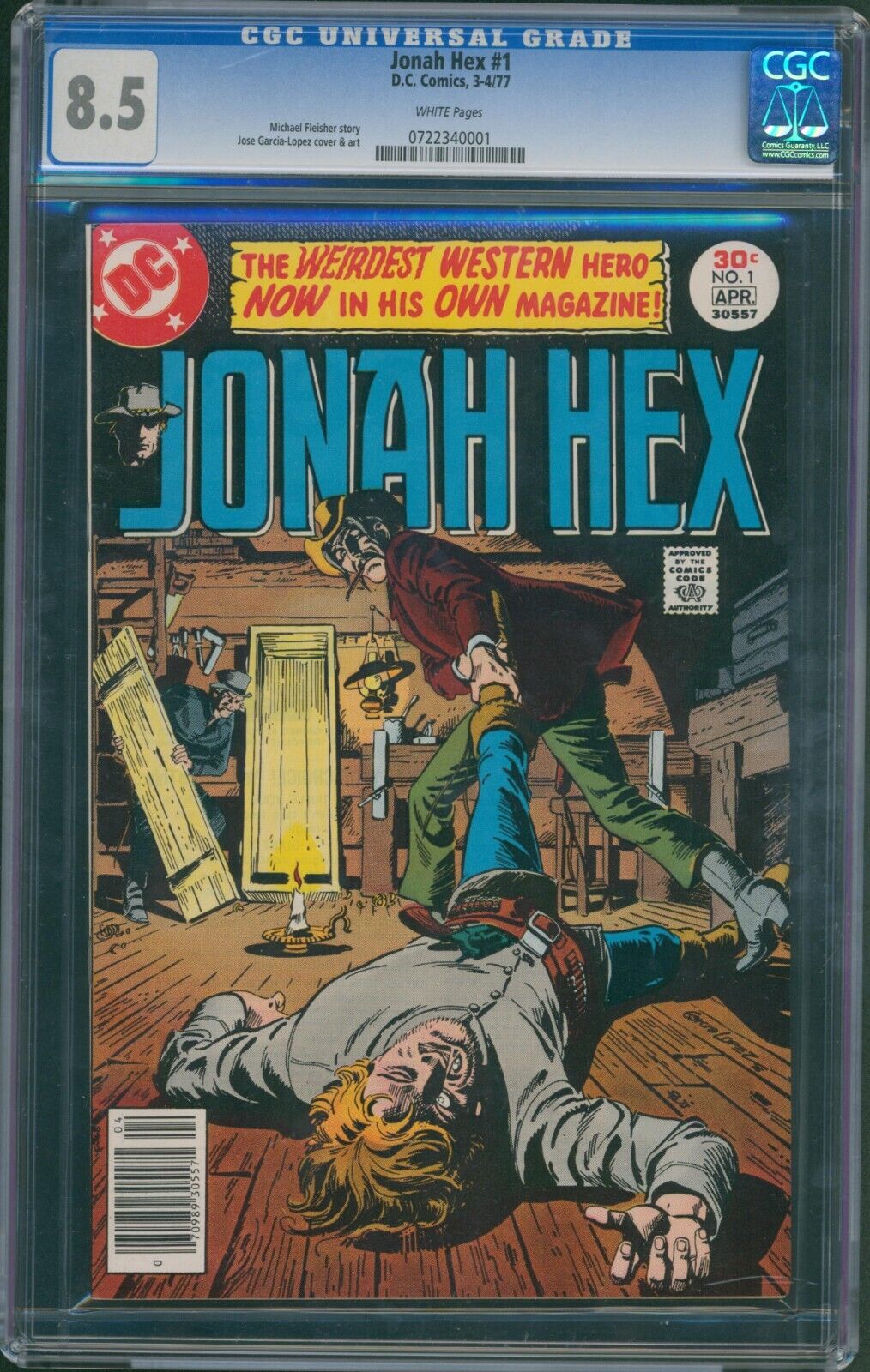 Jonah Hex #1 1977 CGC 8.5 White Pages