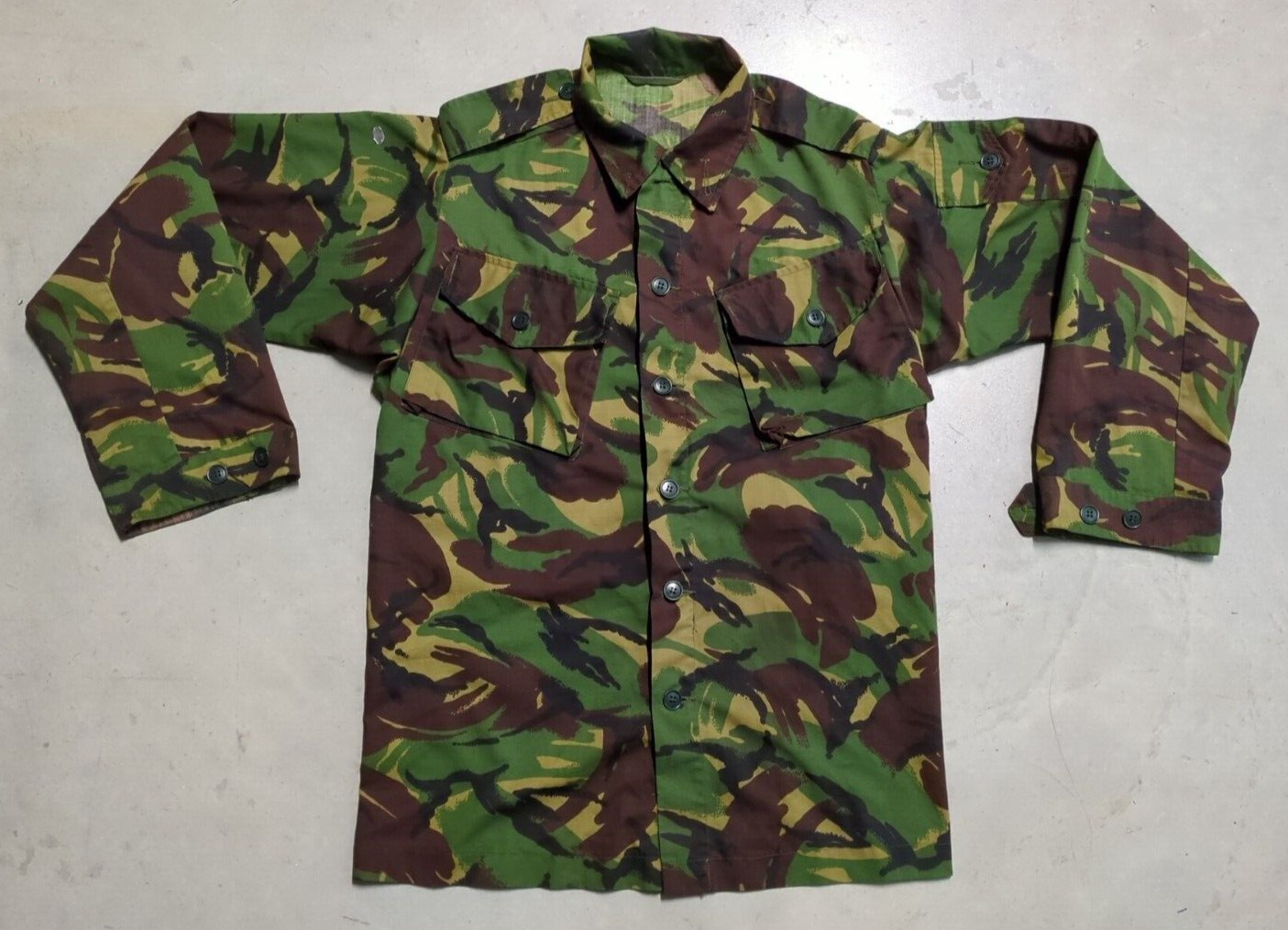 British Military Surplus Tropical DPM Camo Combat Coat Shirt Blouse 44\