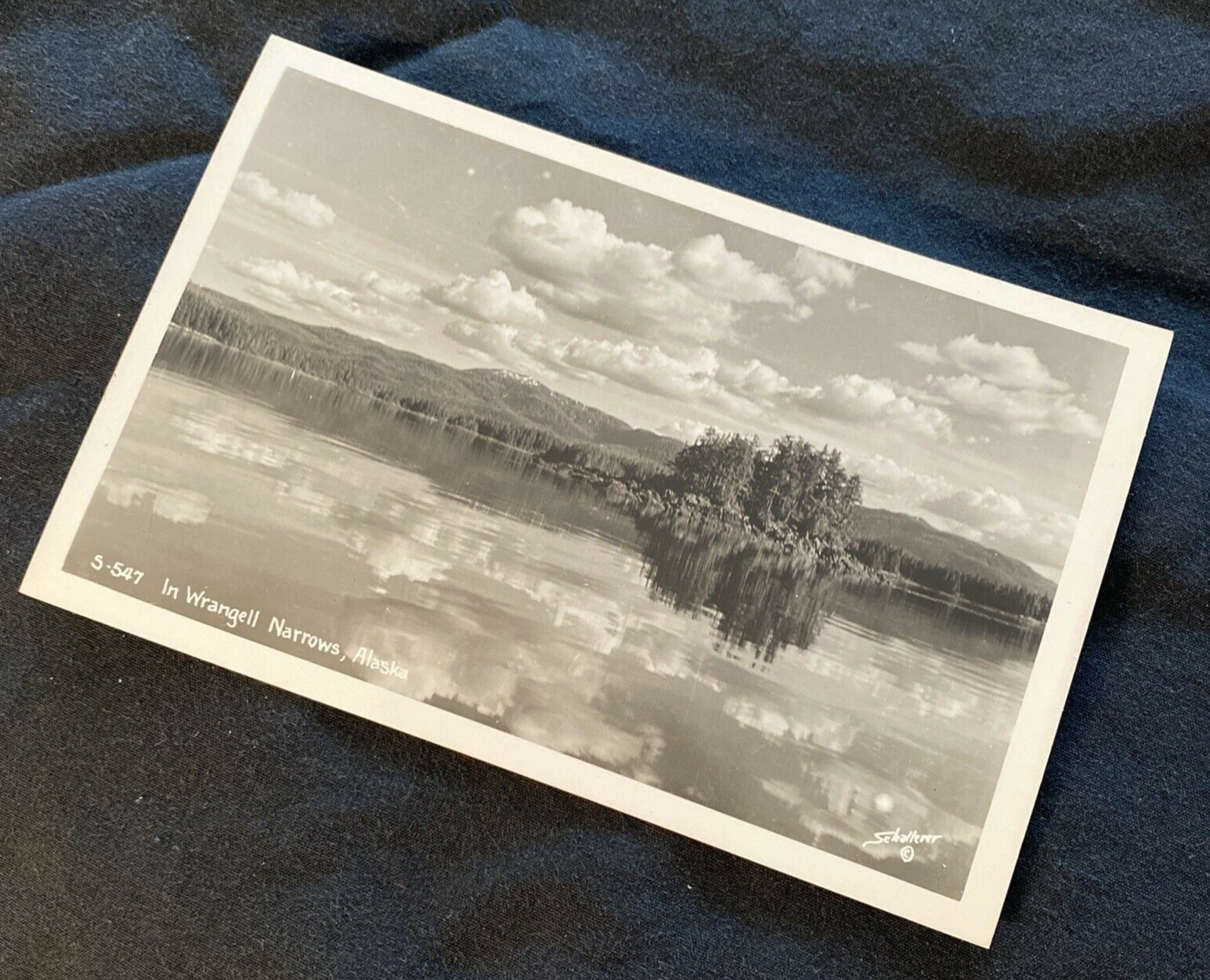 Alaska Postcard Wrangell Narrows Vintage RPPC 1940s Real Photo S 547 VTG