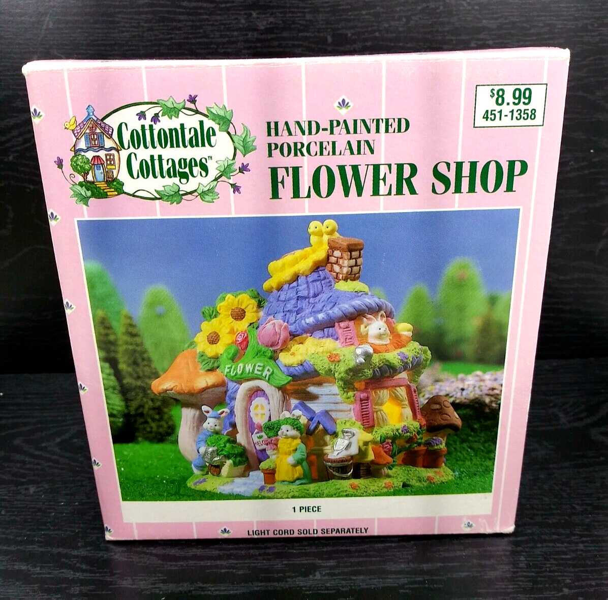 Vintage Cottontale Cottages Flower Shop Easter Village 451-1358 Jo-Ann 1999