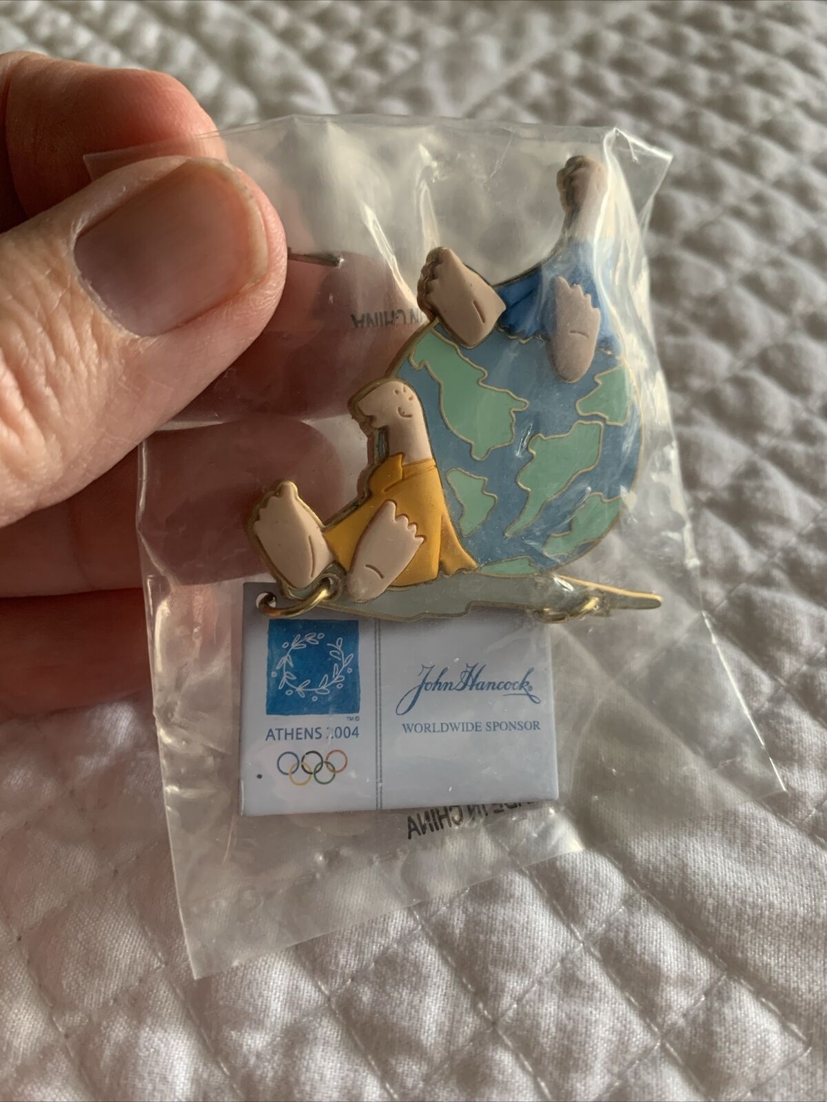 Athens Olympics 3D Mascot Pin 2004 John hancock
