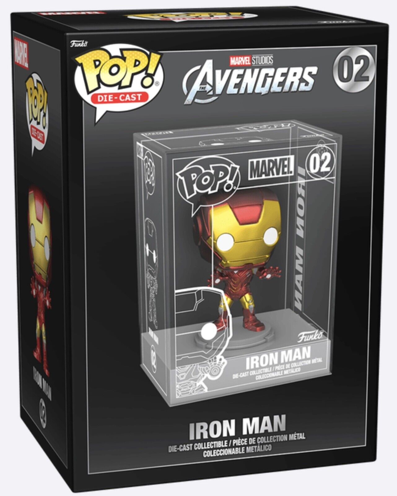 NEW Funko POP Marvel Avengers Iron Man Die Cast #02 Funko Shop Exclusive 2021