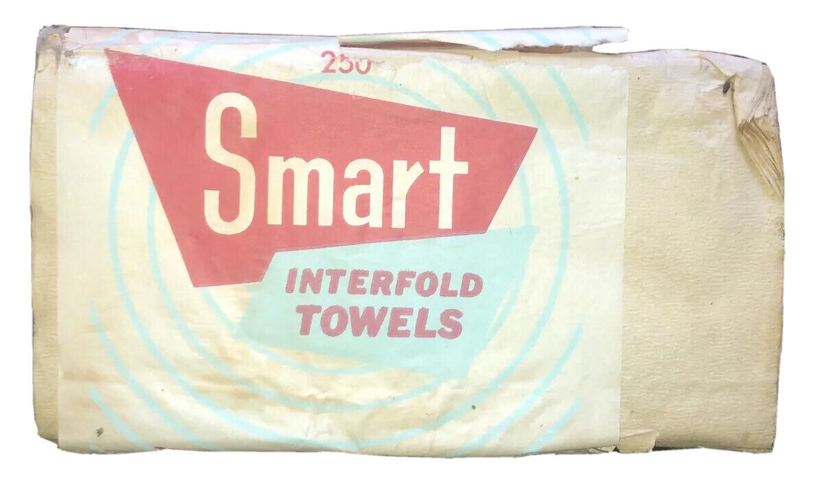 Smart & Final 250-Pack Interfold Towels Paper Towels Bathroom Wipes 1950’s-60’s 