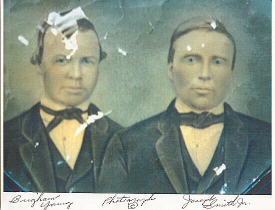 Brigham Young & Joseph Smith Photo ? Mormon  UTAH  sk88