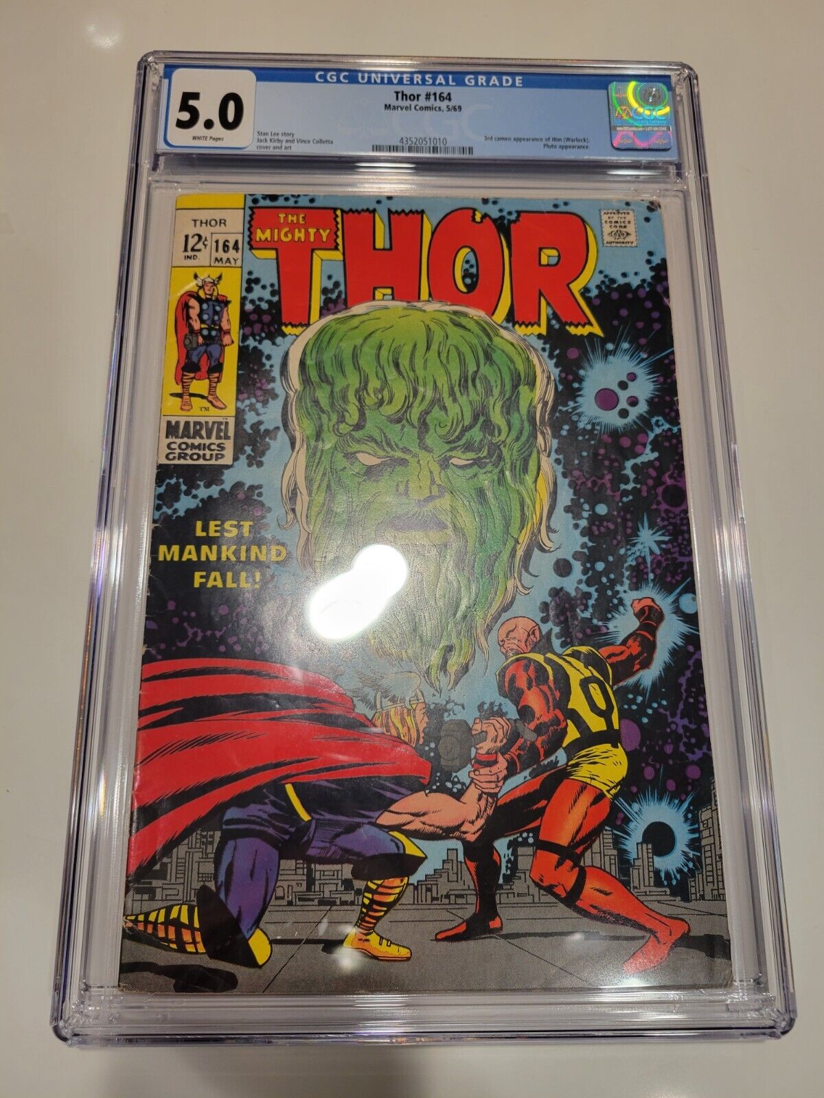 Mighty Thor #164 1969 CGC 5.0 Marvel Him Warlock SILVER Age FLASH SALE