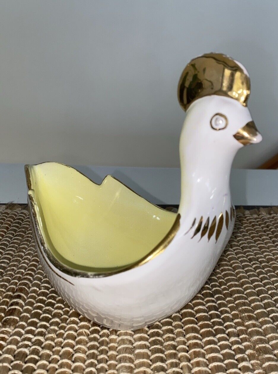 Bitossi for Goodfriend Bird Hen Rooster Pottery Bowl Dish Aldo Londi Italy