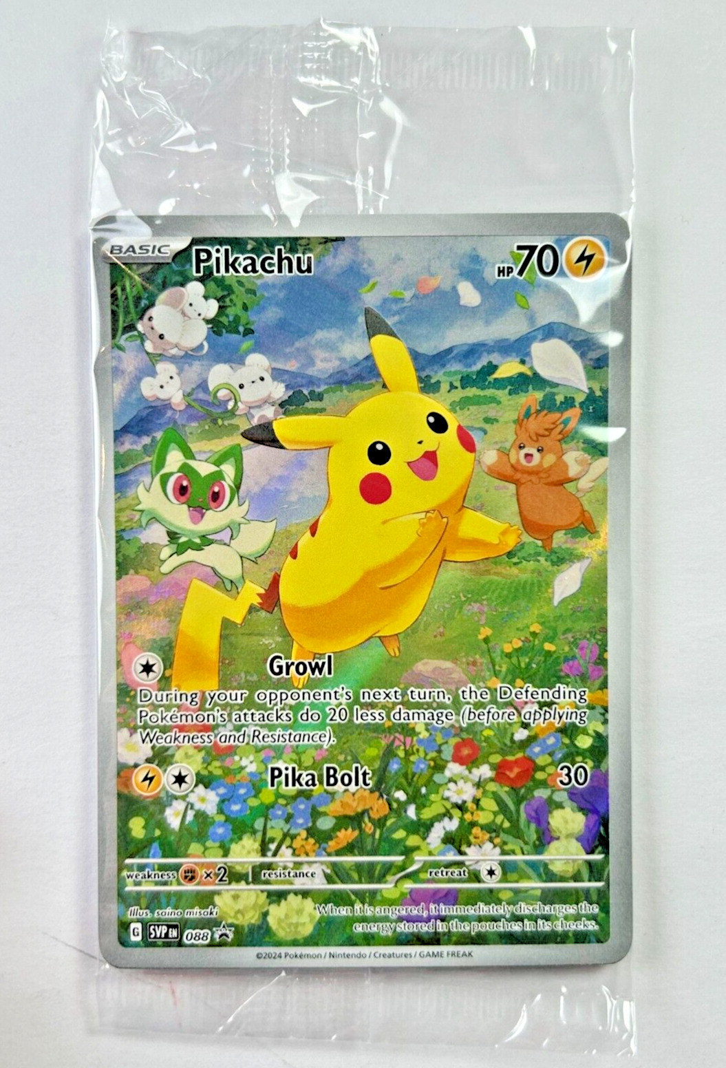 Pokemon Pikachu 088 Please Paldea Adventure Chest Promo Card English Sealed PSA