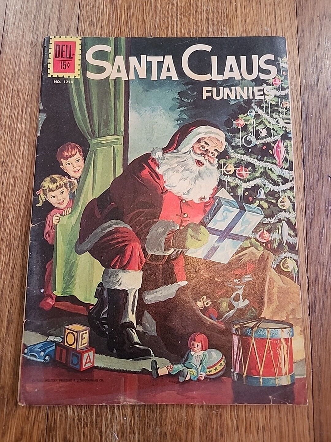 Santa Claus Funnies #1274 Dell Comics Four Color 1961 Rare Silver Age
