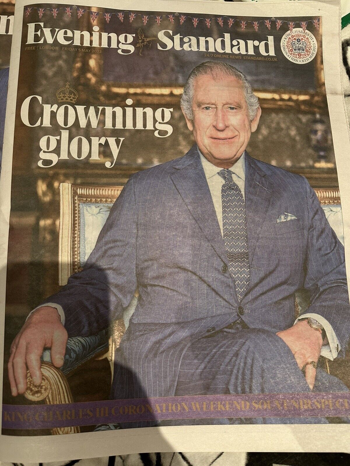London Evening Standard King Charles III Coronation Weekend Souvenir Special NEW