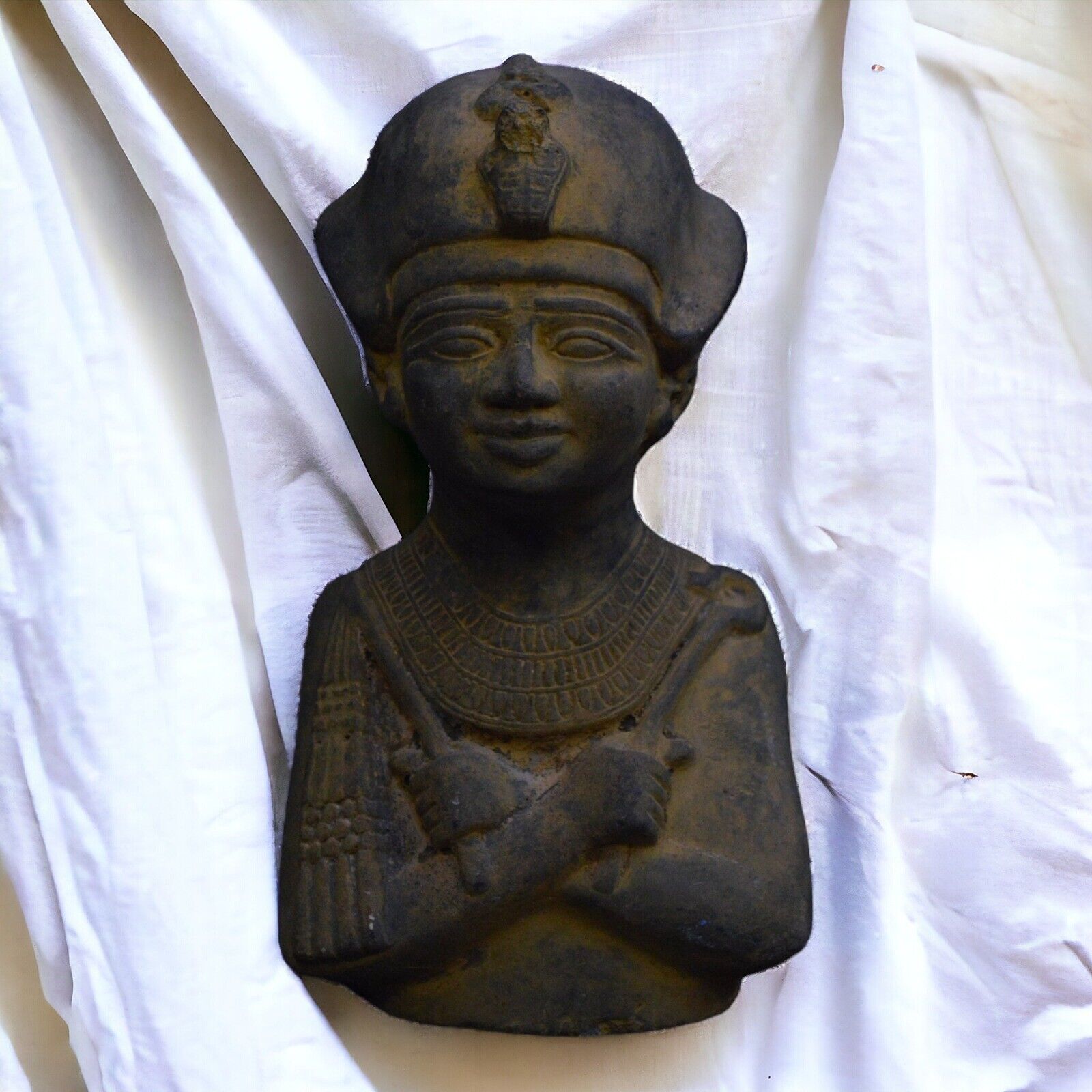Goddess Amun Ra Statue Unique Pharaonic of Ancient Antiquity Rare Egyptian BC