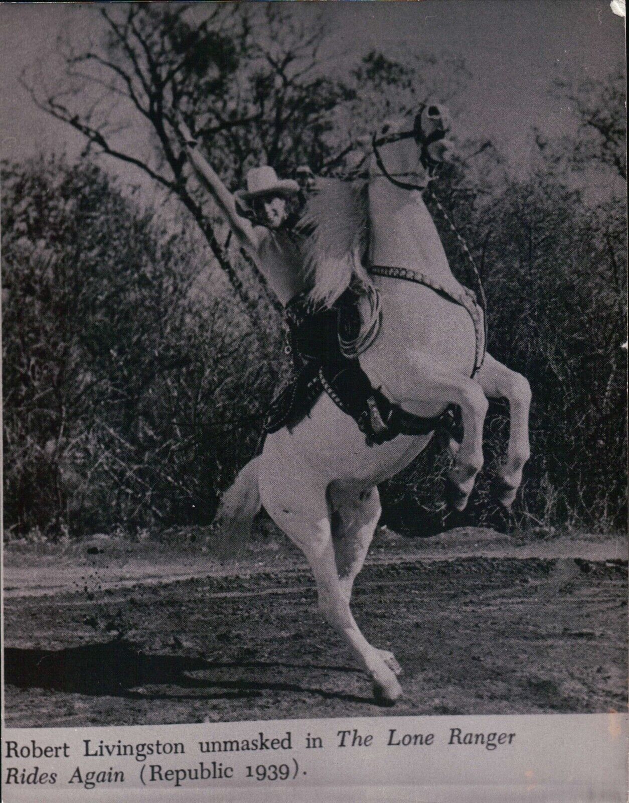 Vintage 8x10 The Lone Ranger Rides Again Robert Livingston Chief Thundercloud
