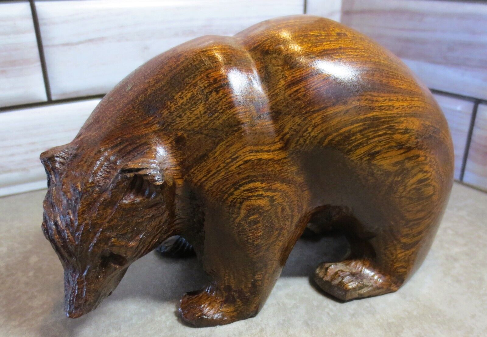 Vintage Ironwood BEAR Carving Small 6\