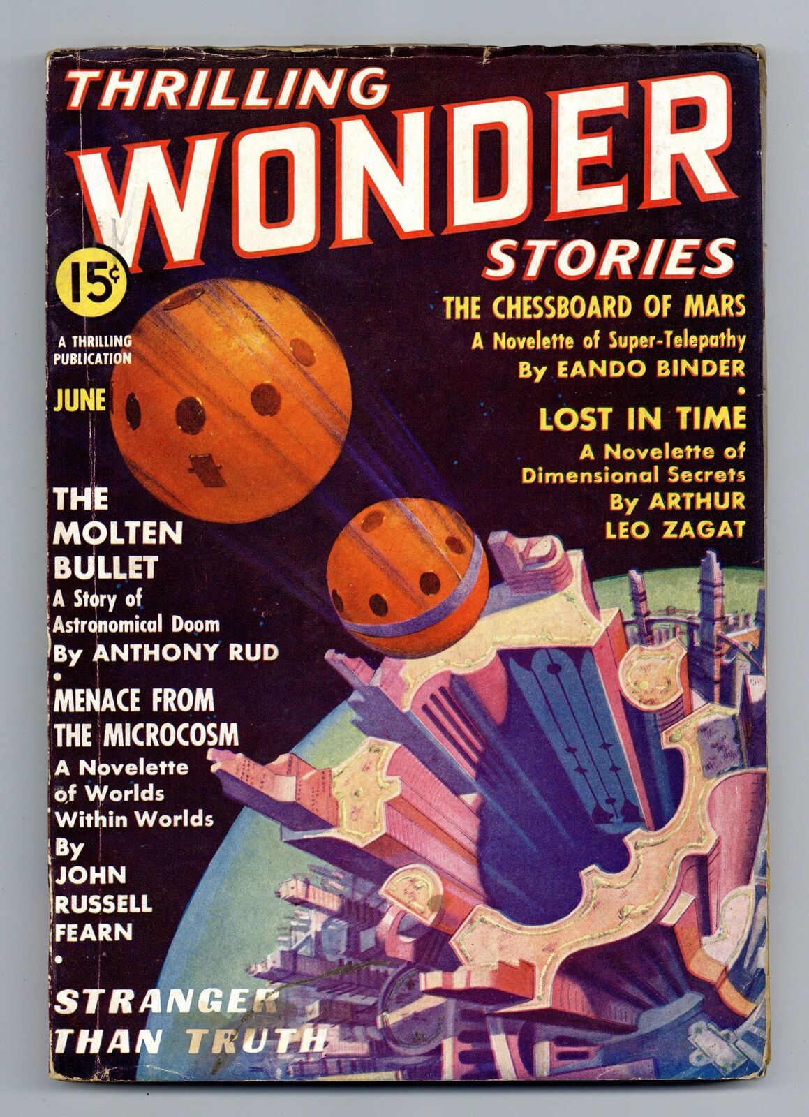 Thrilling Wonder Stories Pulp Jun 1937 Vol. 9 #3 GD/VG 3.0
