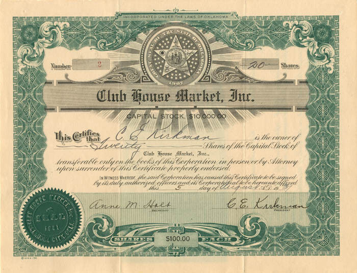 Club House Market, Inc. - General Stocks