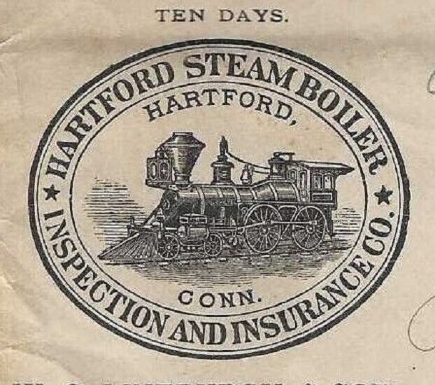 1896 Hartford Steam Boiler Inspection Cover & Letter, Plagiarism & Clergymen A1