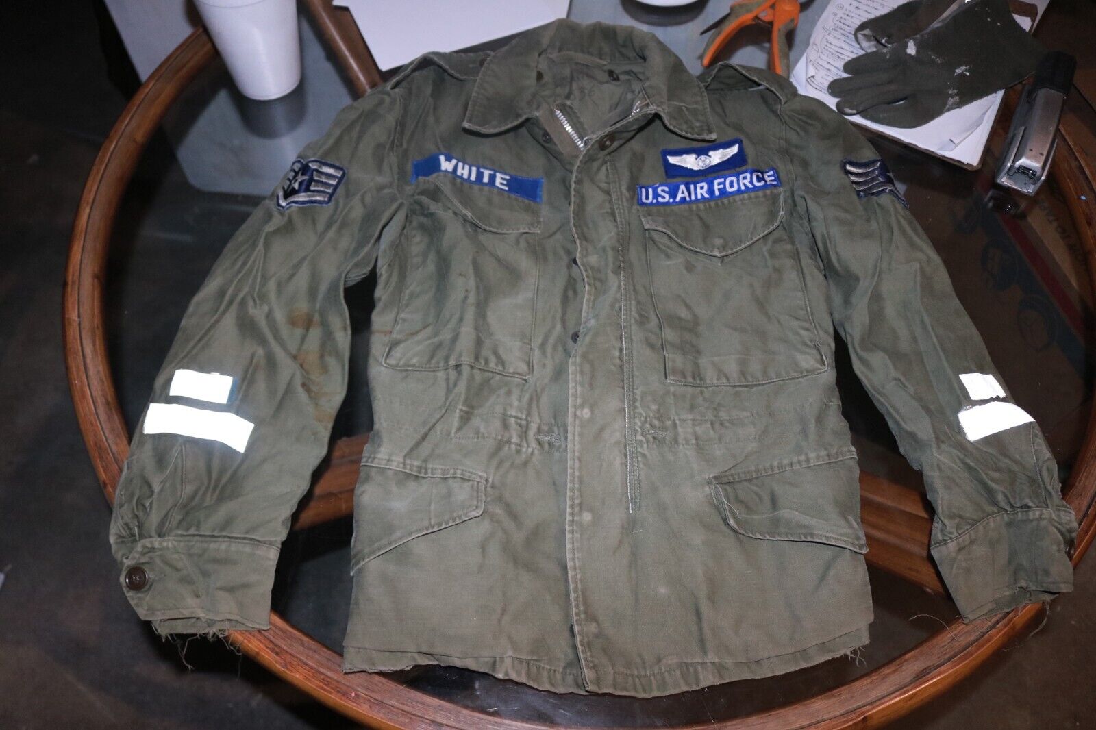 vintage 1952 Korean war M1951 field jacket USAF
