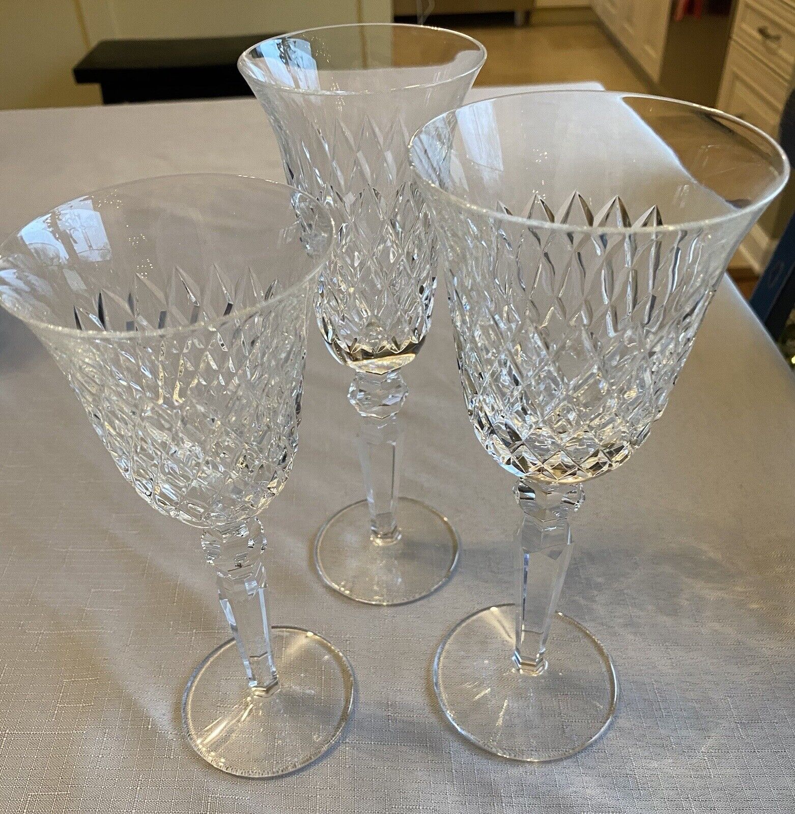 Waterford Crosshaven Crystal Wine, Water And Champagne Set