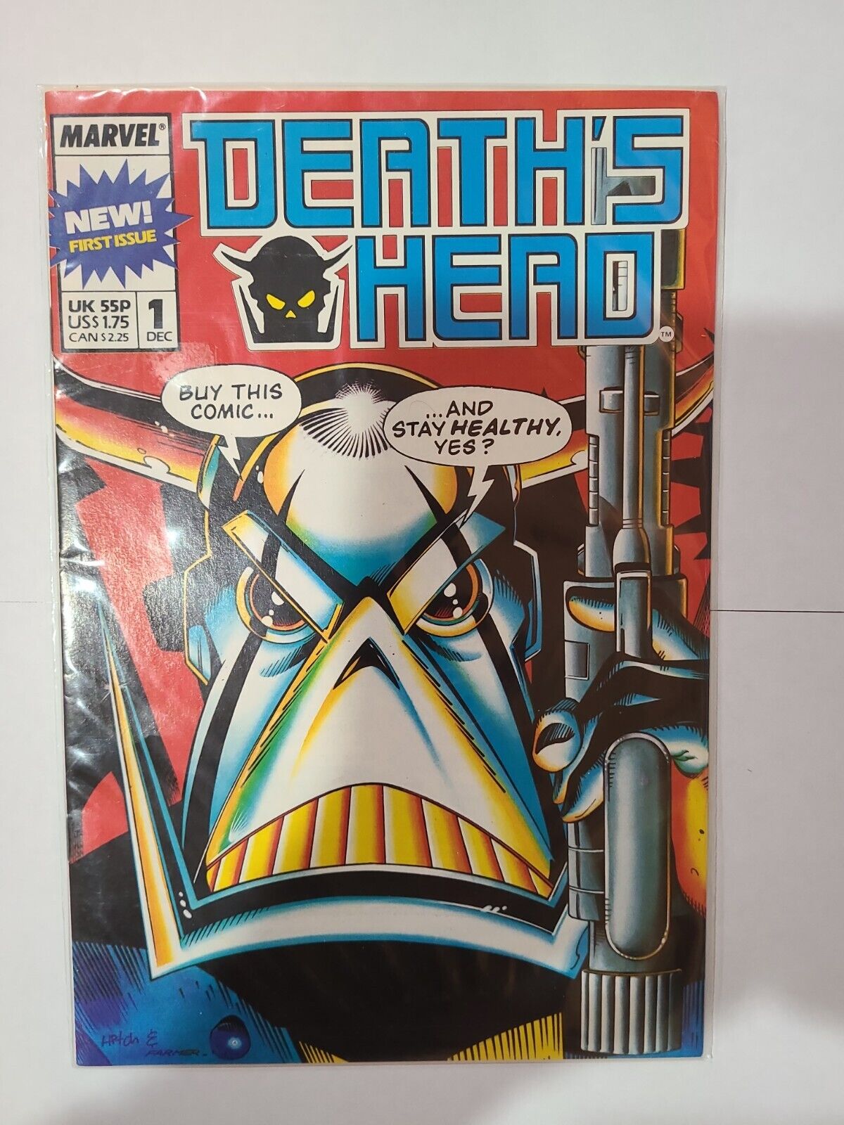 DEATH\'S HEAD #1 MARVEL Comics UK 1988 1st Regular Series