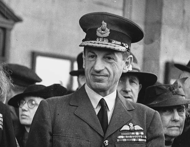 Air Chief Marshal Sir Charles Portal attending the ANZAC Day OLD PHOTO