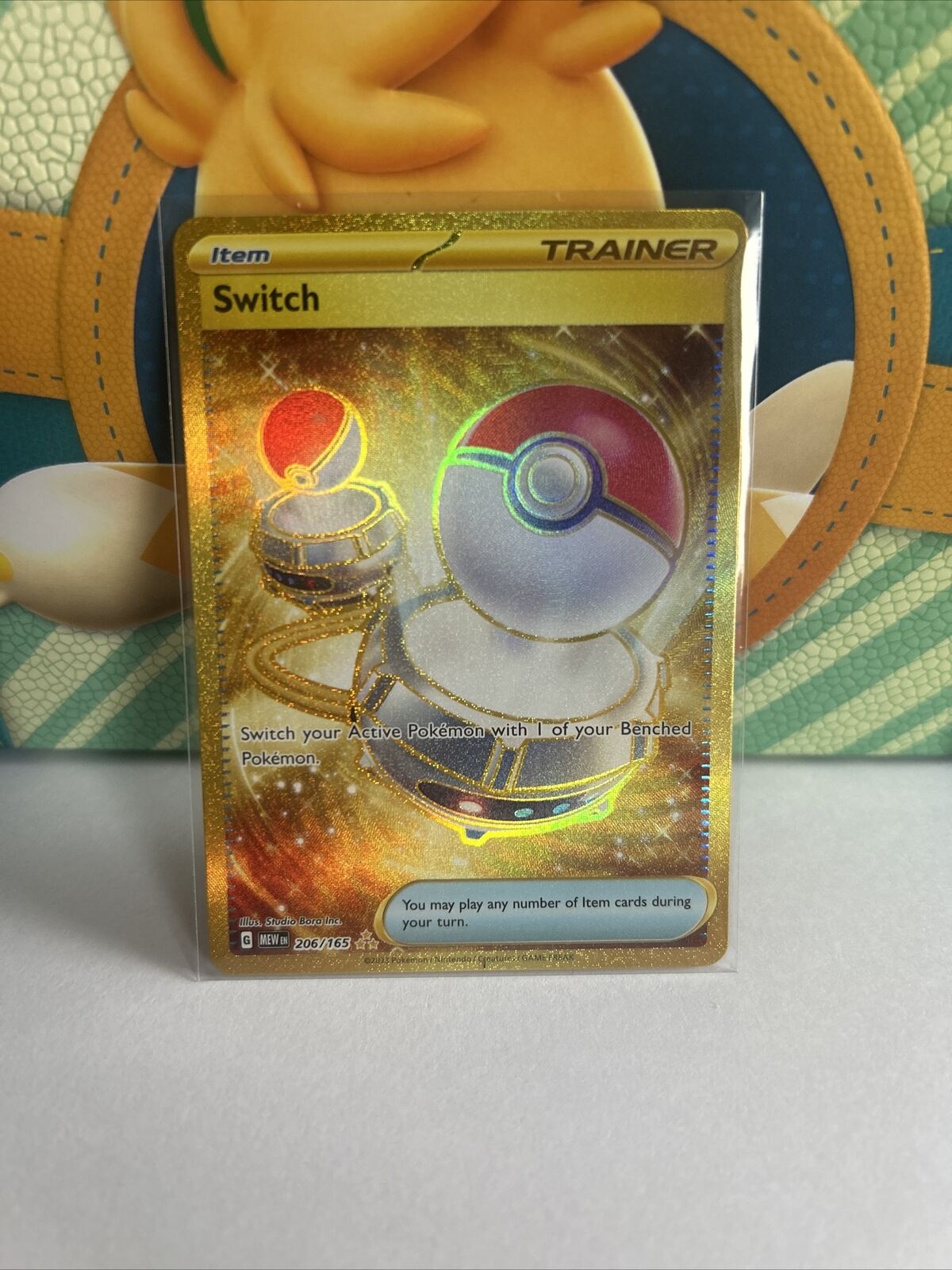 Pokémon TCG Switch Scarlet & Violet 151 206/165 Holo Hyper Rare Gold Card