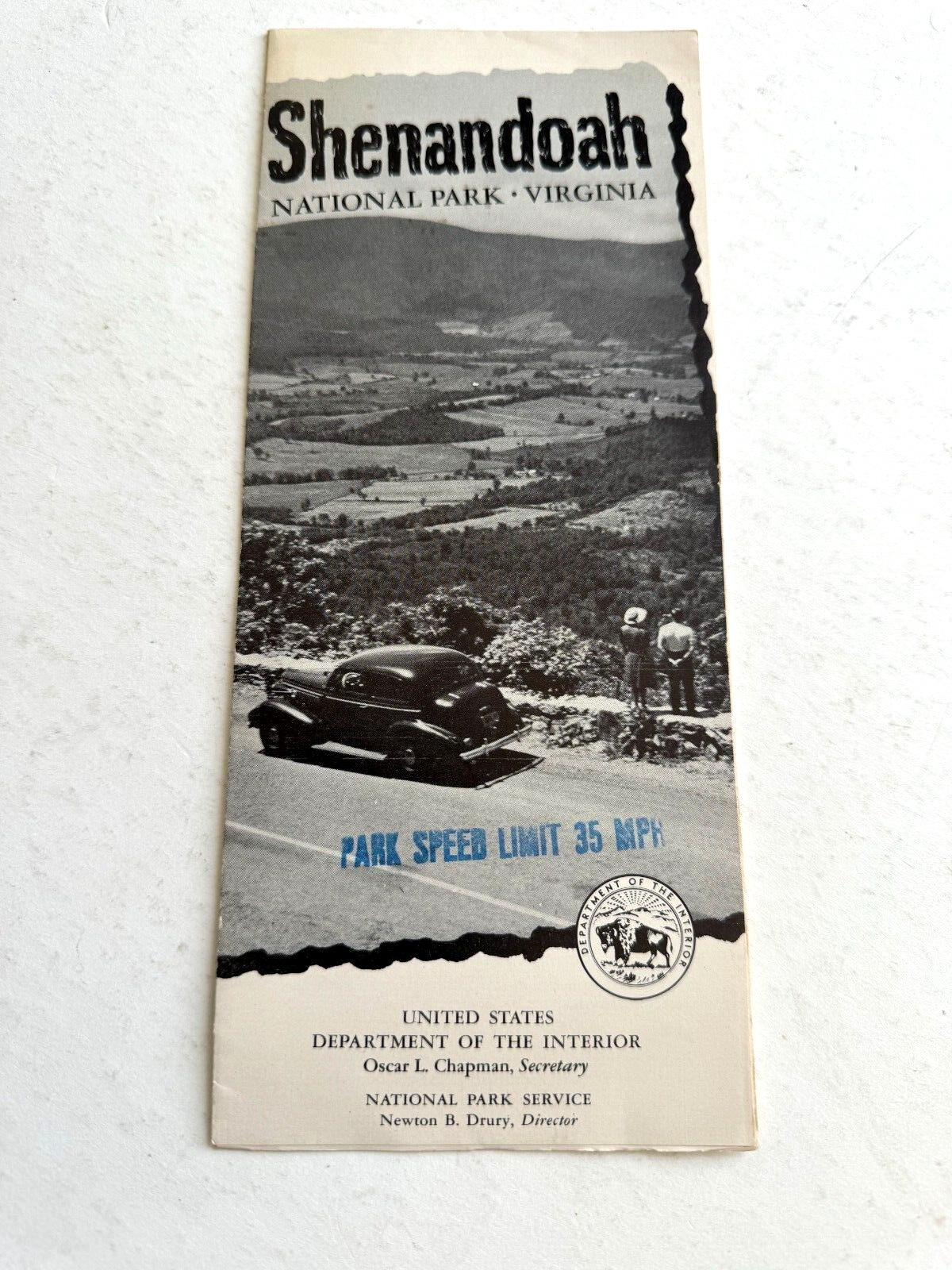 Vintage Travel Brochure Shenandoah National Park Service Virginia 1949