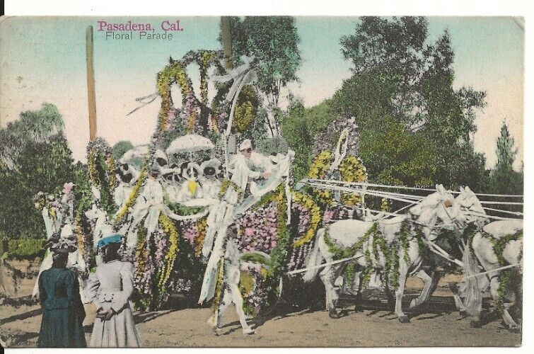 Pasadena CA California Floral Parade VF color postcard