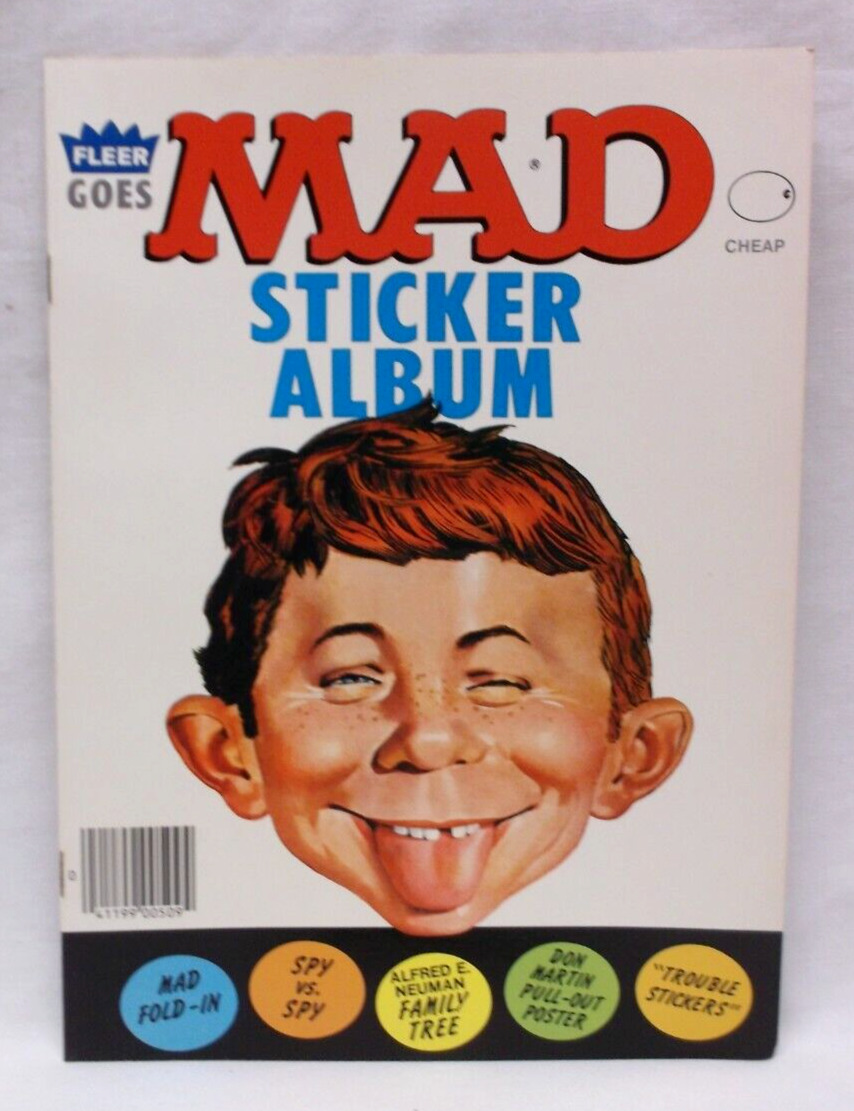 1983 NOS Fleer Goes Mad Magazine Sticker Album