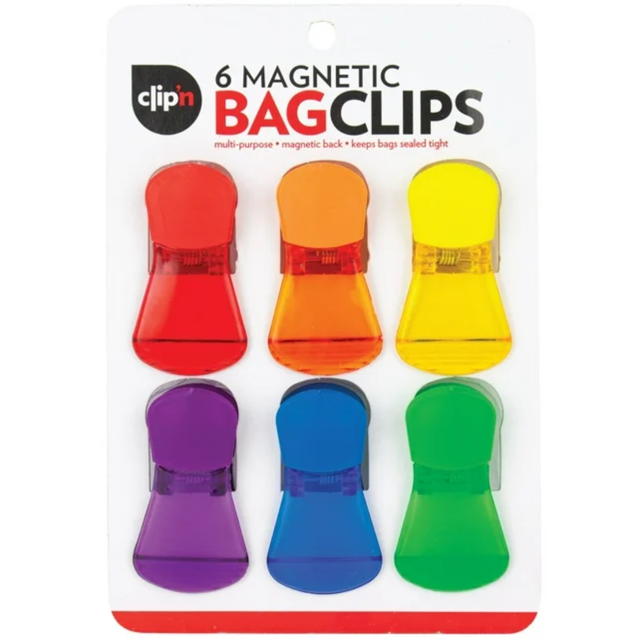 6PCS MAGNETIC MULTICOLOR CLIPS Heavy Duty STRONG Fridge Magnets Whiteboard
