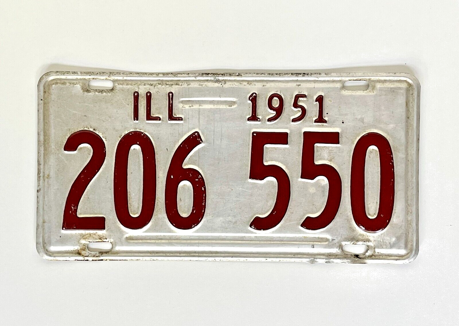 ILL 1951  - ( 1 ) vintage license plate