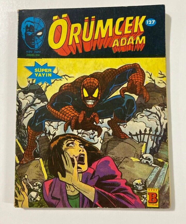 Spider-Man #127 McFarlane Turkish Comic Turkish Variant RARE 1990s Mister Fear