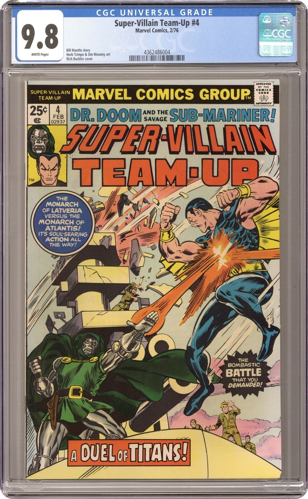 Super-Villain Team-Up #4 CGC 9.8 1976 4362486004