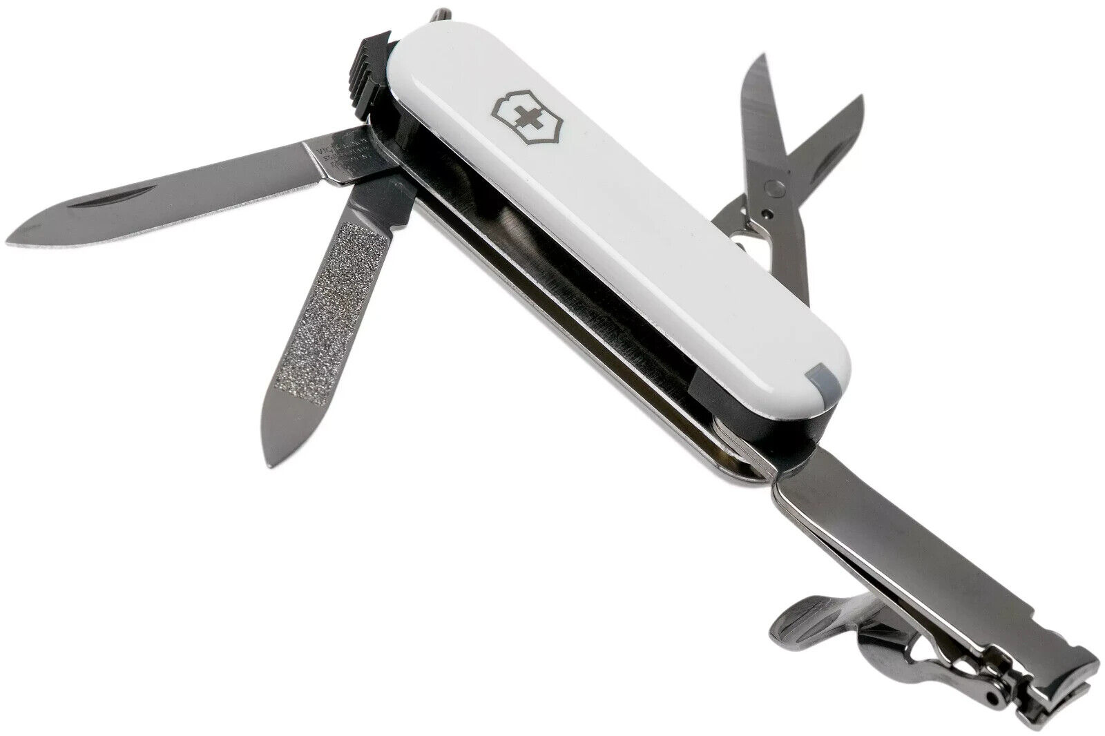 Victorinox Swiss Army Knife - Key Chain - Nail Clip 580 -White (64637) NEW