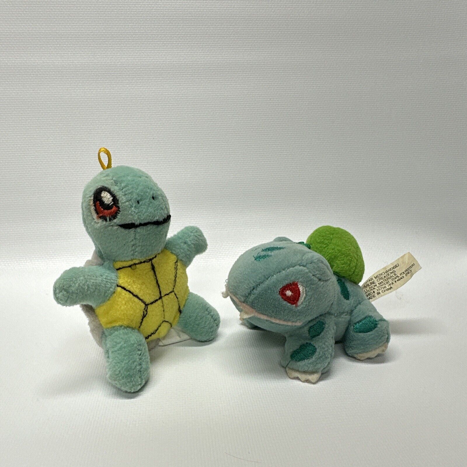 Squirtle and Bulbasaur Pokémon Plush Small Stuffed Animals Starline Creations