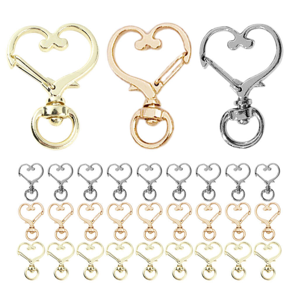 30Pcs Keychain Clip Key Chain Making Swivel Snap Hooks for Key Jewelry Crafts
