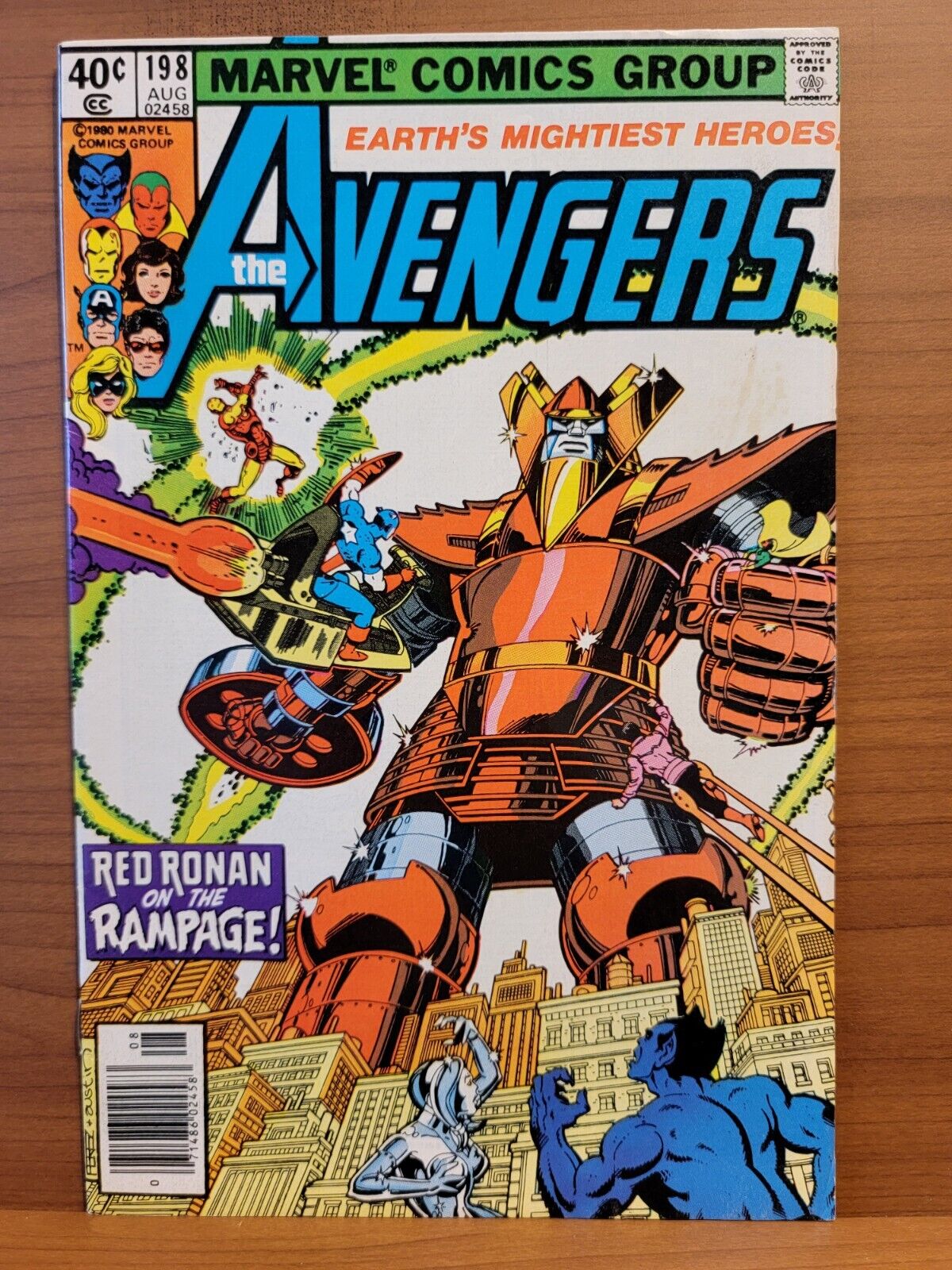 Avengers #198 VF Marvel 1980  Red Ronan on the Rampage