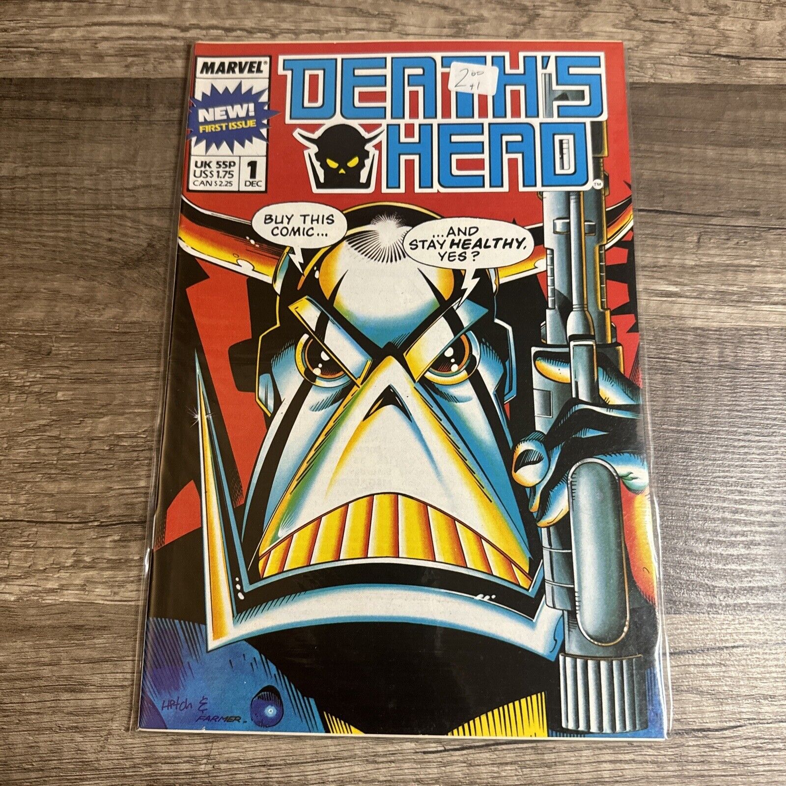 DEATH'S HEAD #1 MARVEL Comics 1988 1st Regular Series