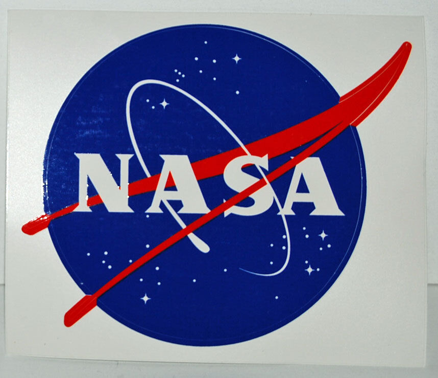 Official NASA Space Program Logo Vintage Sticker - New - 4x4¾ inches