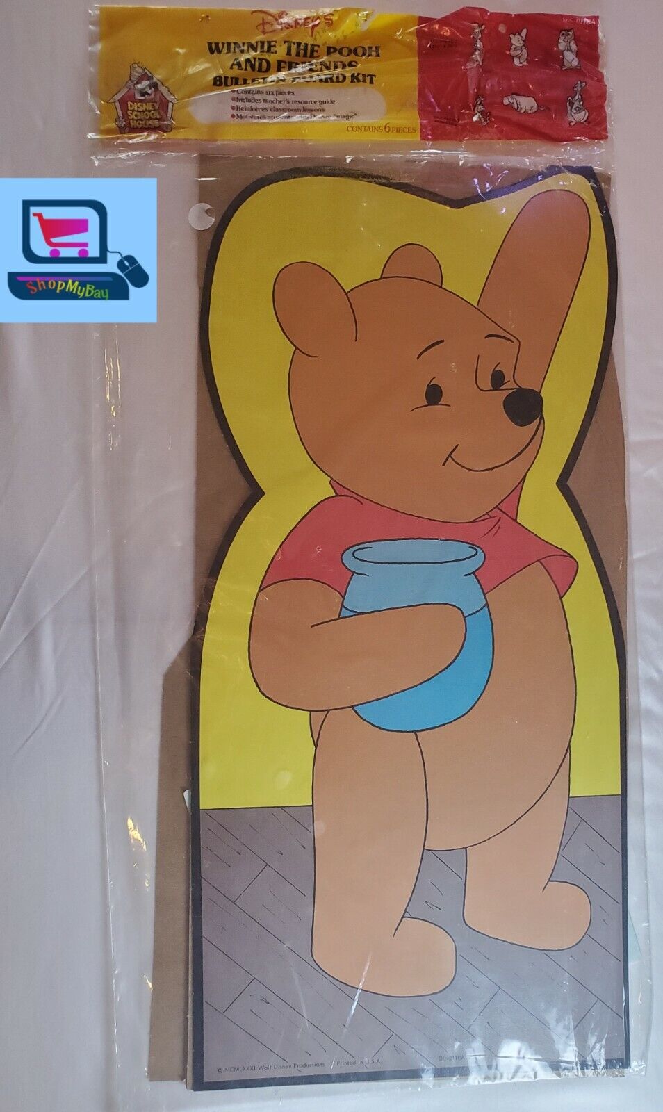 Disney vintage Winnie The Pooh And Friends bulletin board kit Unopened 1981