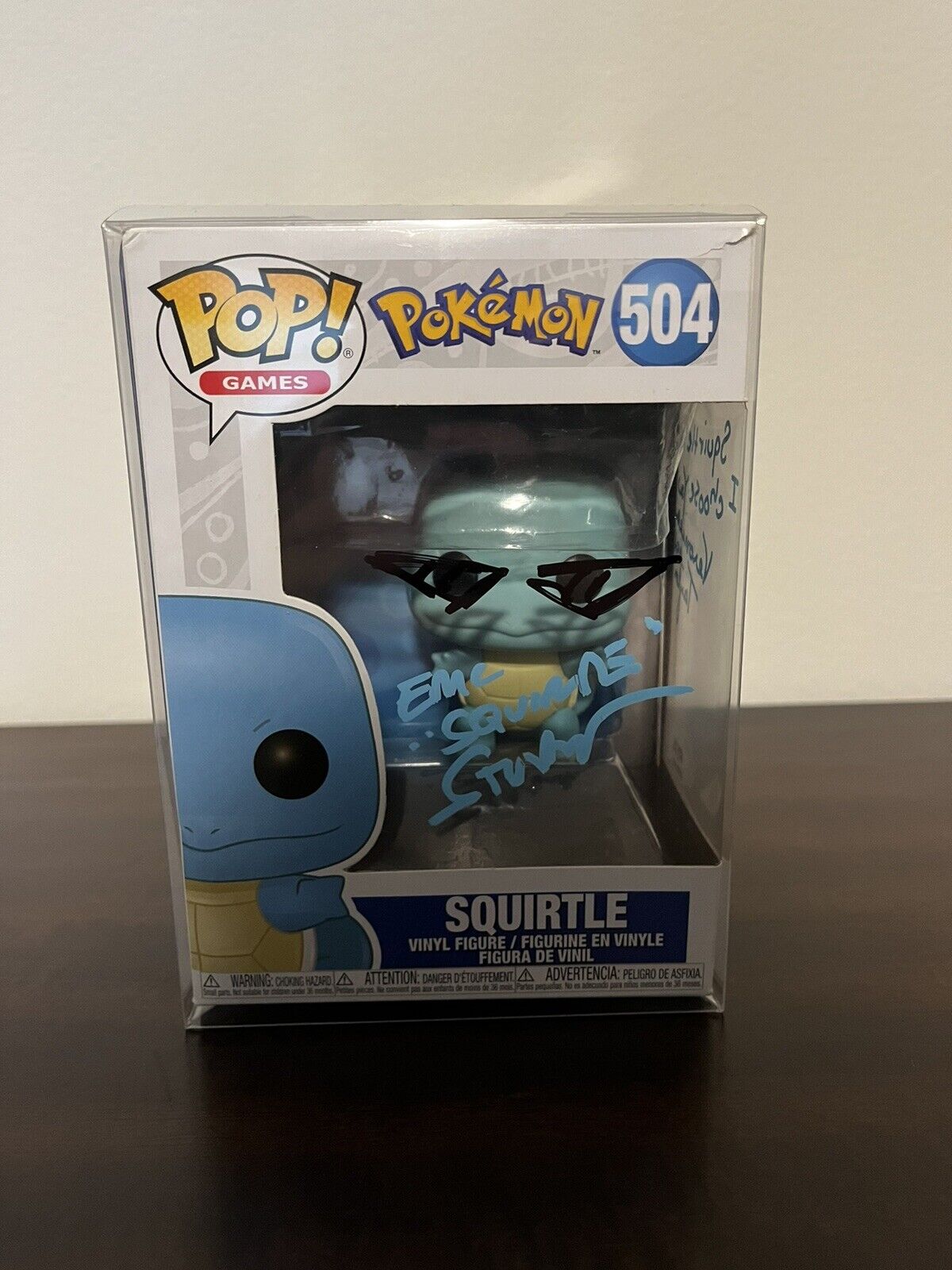 Funko Squirtle Signed By Veronica Taylor And Eric Stuart