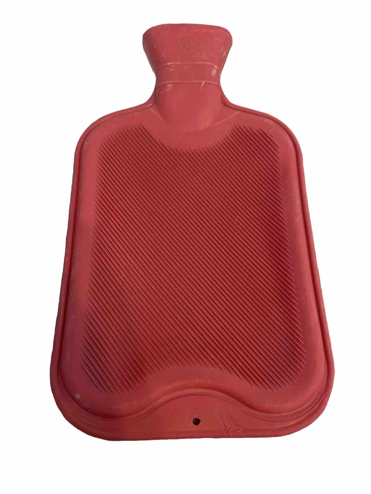 Pink Rubber Hot Water Bottle Heating Pad w/ Plastic Stopper