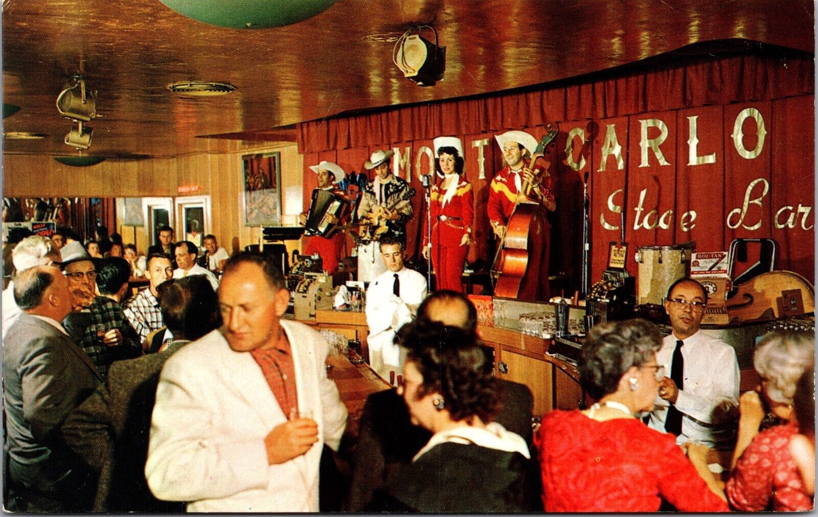 Postcard Monte Carlo Casino Bar in Elko, Nevada~137582