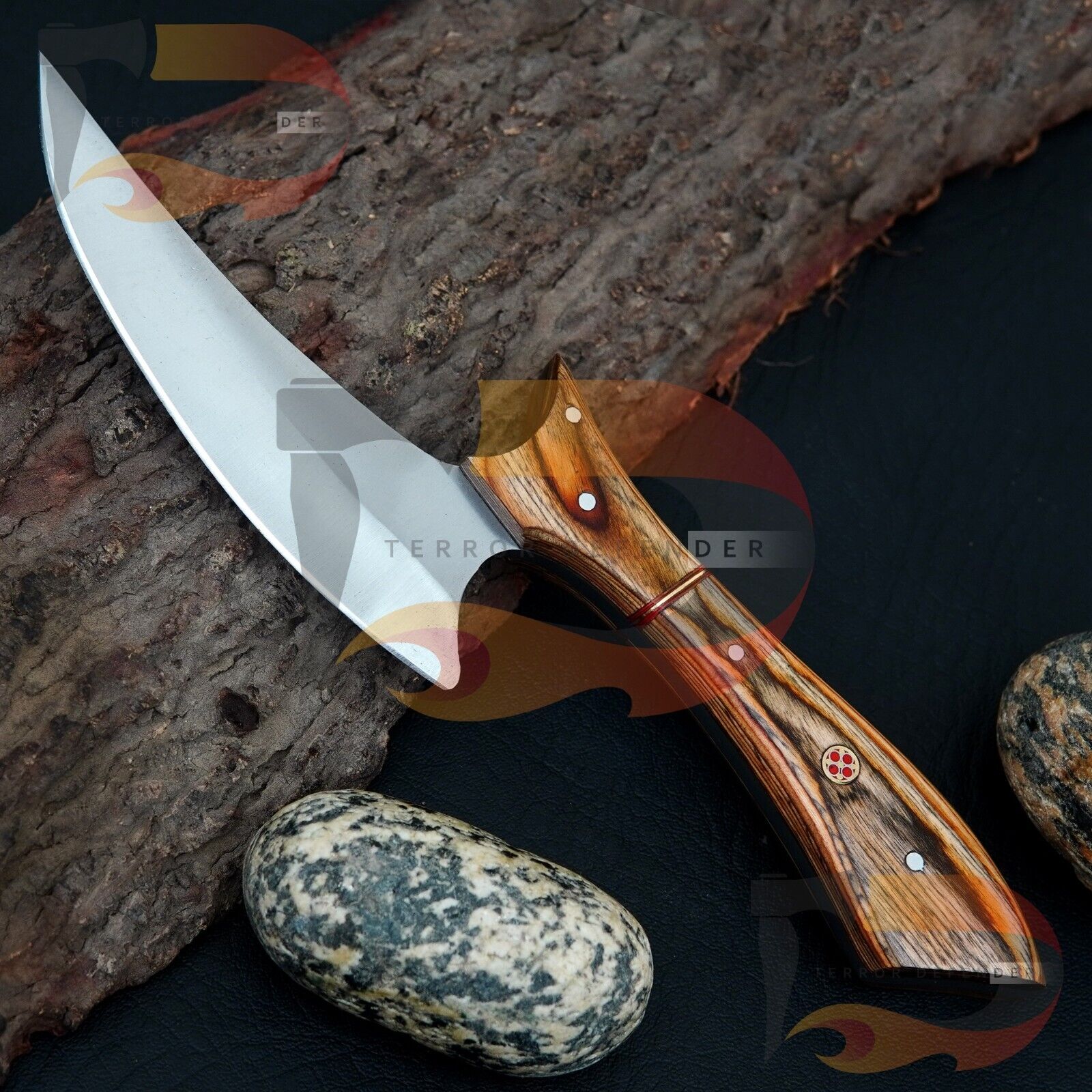 Unique Handmade High-Quality Stainless steel Collectible  Rosewood handle knife