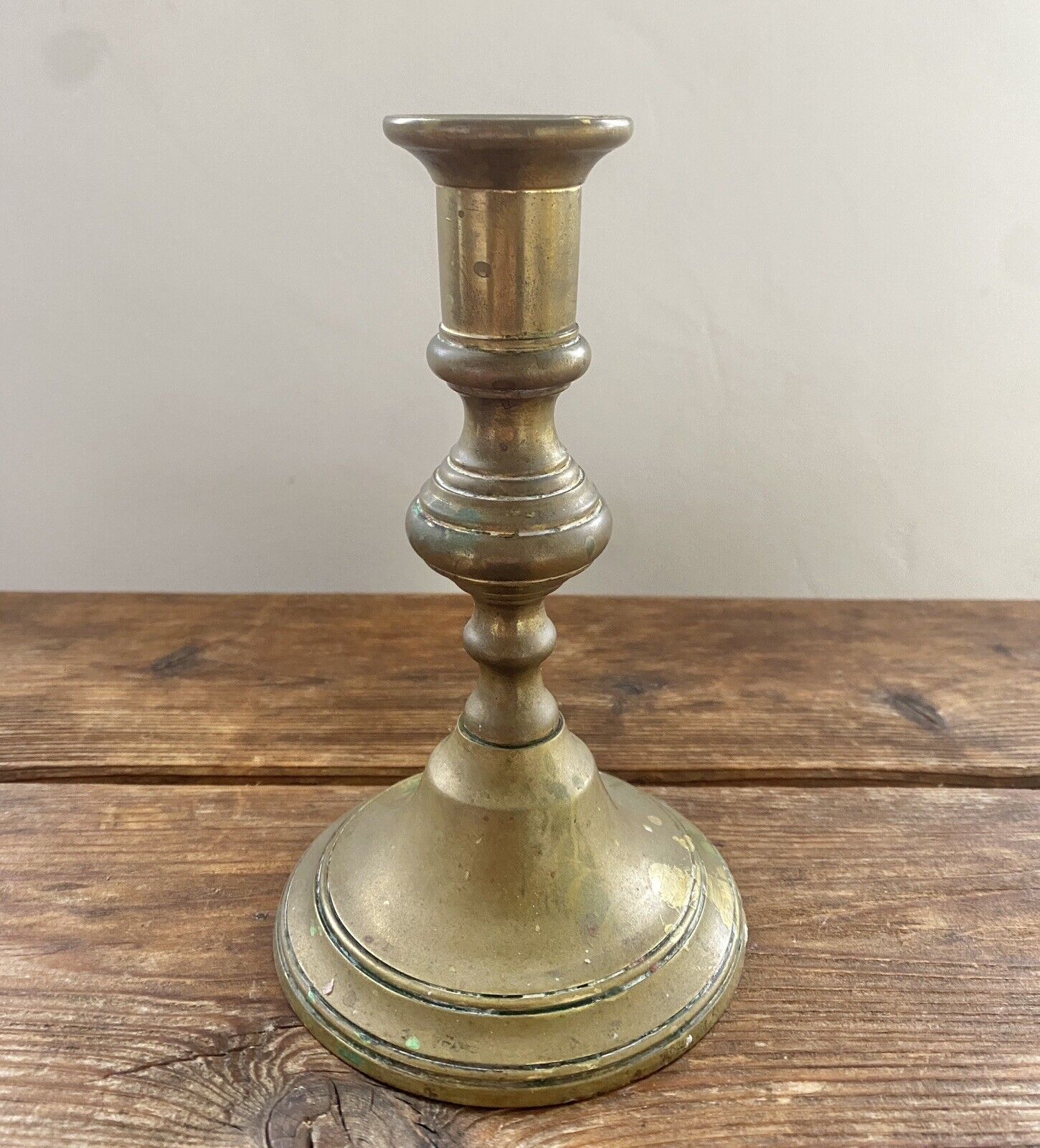 Antique ROSTAND Heavy Brass Taper Dinner Candle Stick Holder 6.5”