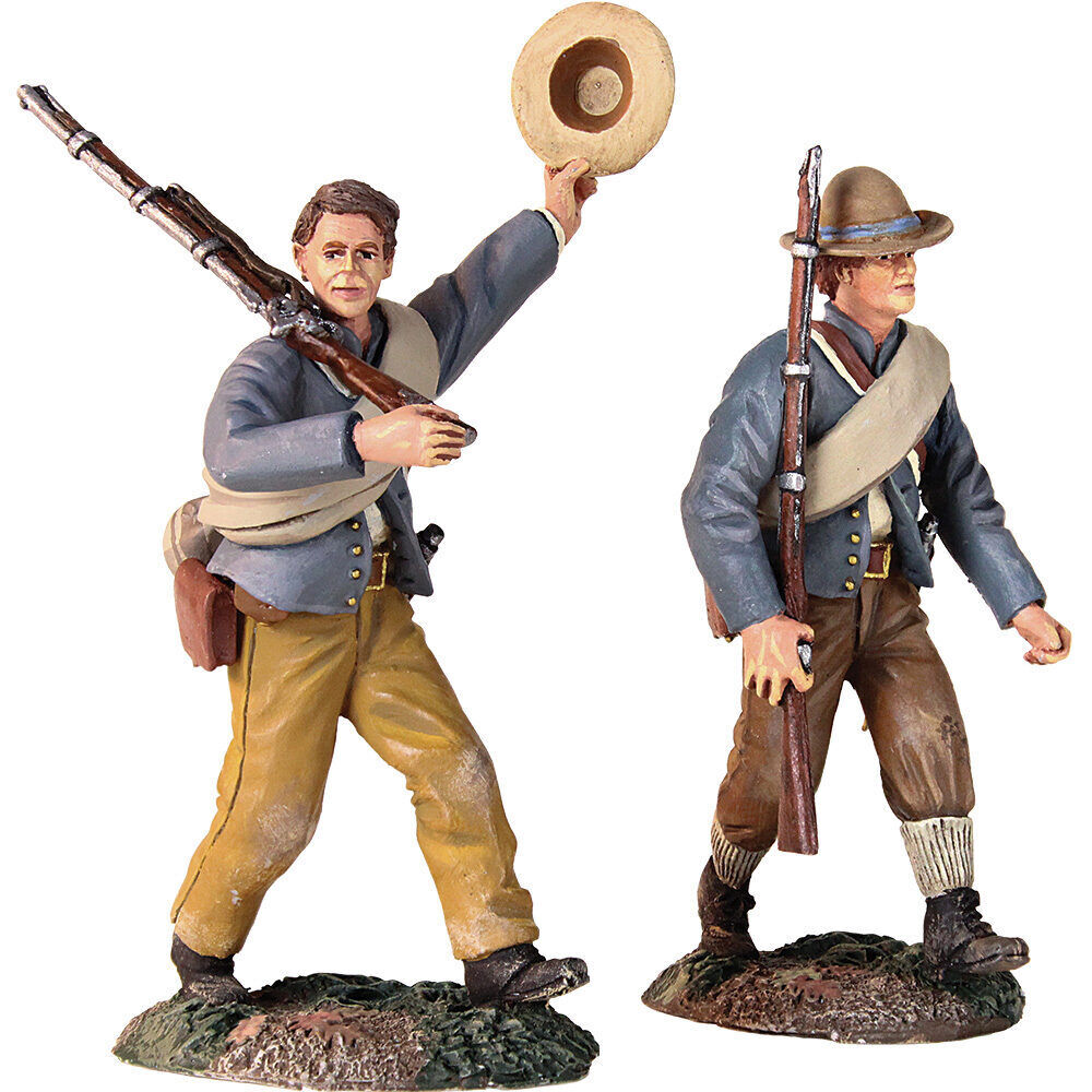 2pc Huzza for the Company Confederate Infantry Marching