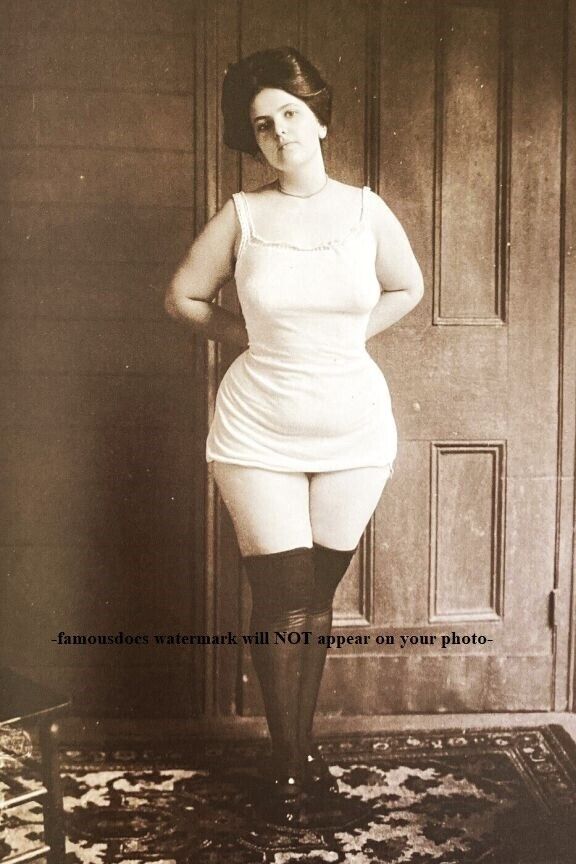 Sexy Prostitute PHOTO New Orleans Brothel Vintage 1912 Bedroom Boudoir Stockings